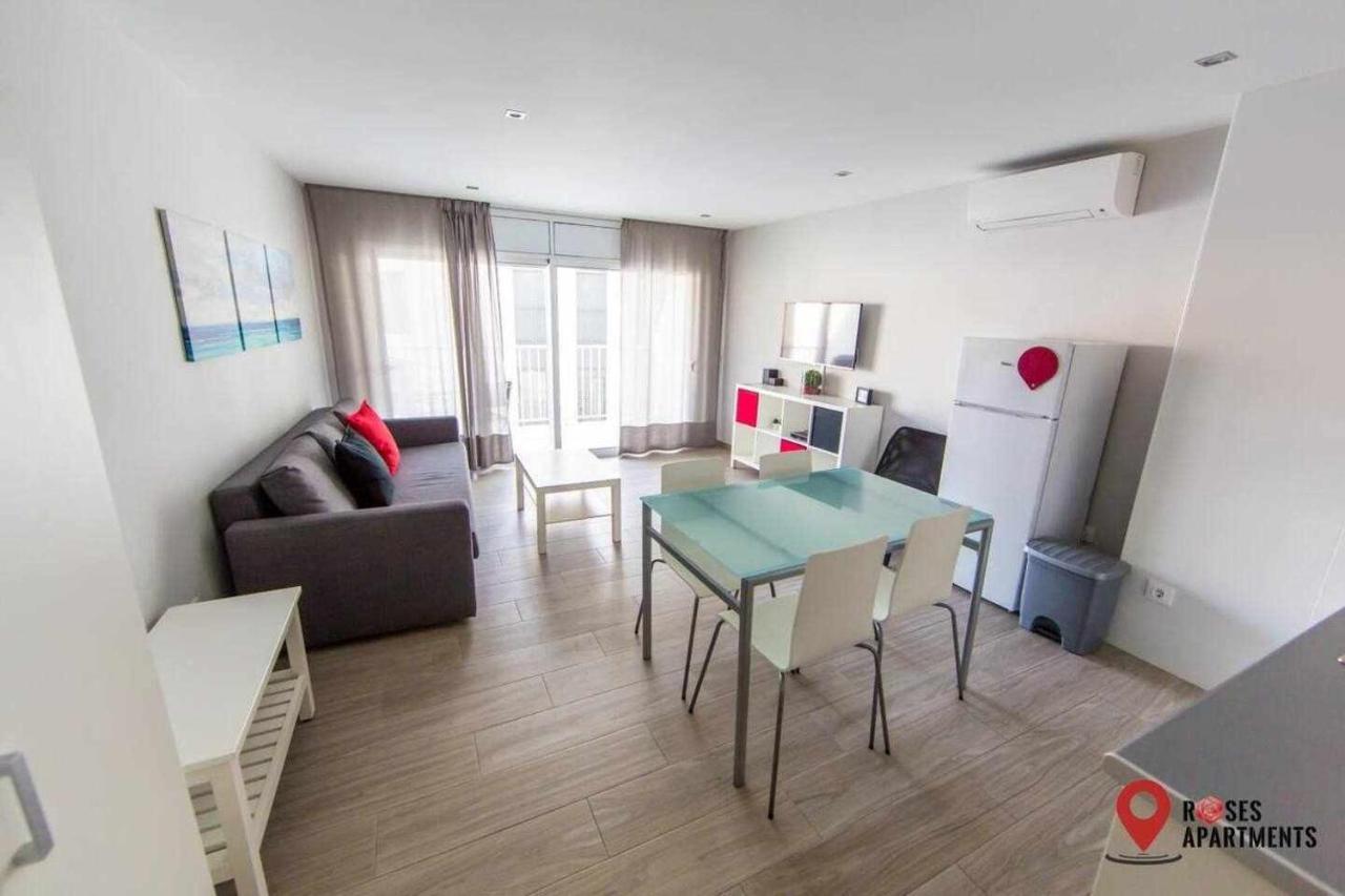 Roses Apartments 1 - Vista Mar Lateral - 1Habitacion Dış mekan fotoğraf