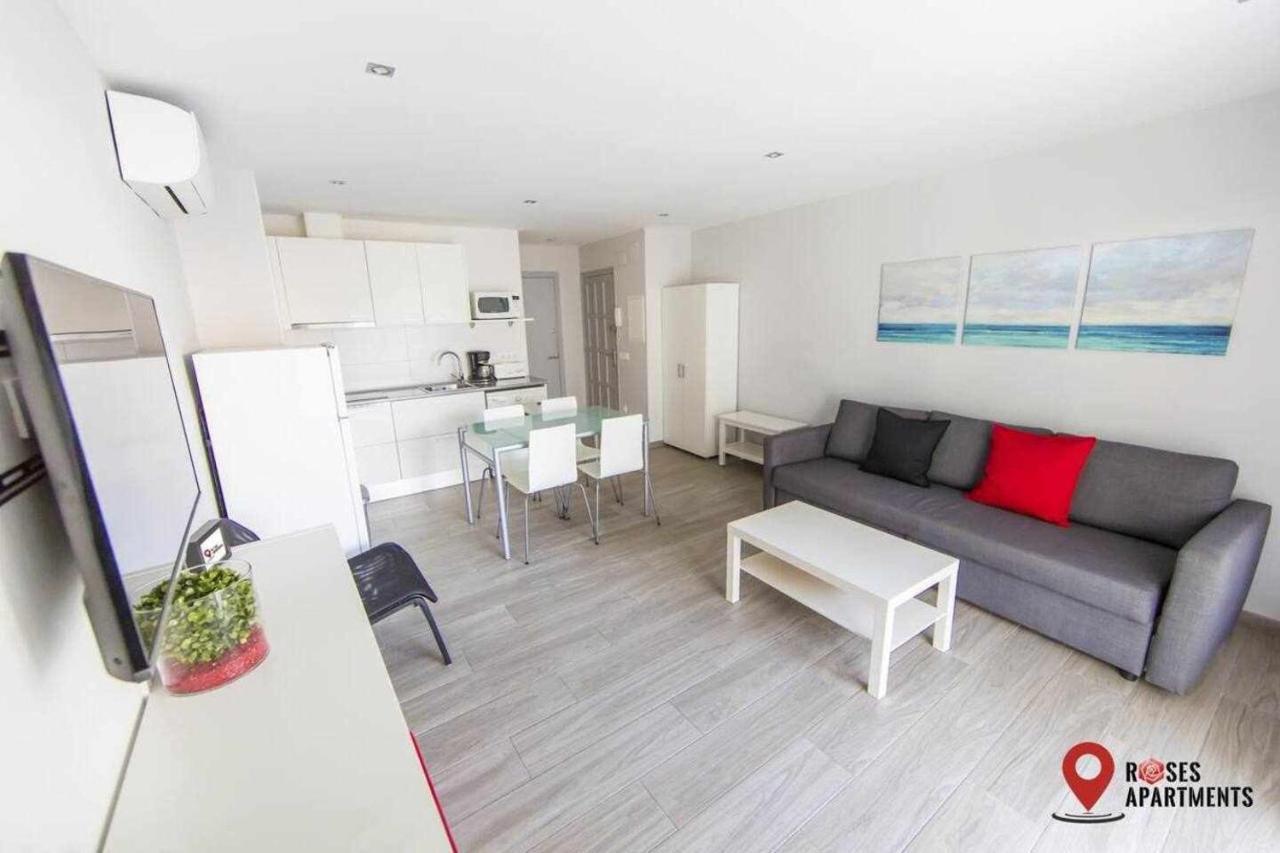 Roses Apartments 1 - Vista Mar Lateral - 1Habitacion Dış mekan fotoğraf