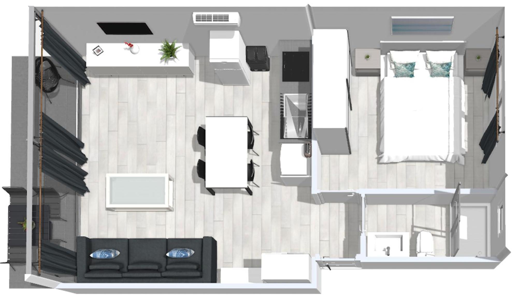 Roses Apartments 1 - Vista Mar Lateral - 1Habitacion Dış mekan fotoğraf